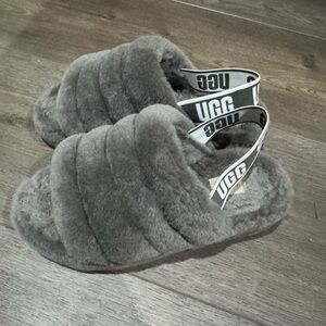 UGG Shearling Slingback Sandals